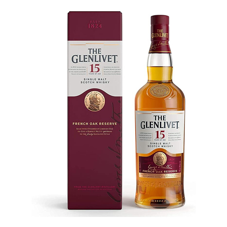 WHISKY THE GLENLIVET-15 YEARS OF AGE- (6 pz) THE FRENCH OAK RESERVE-70CL-ASTUCCIATO